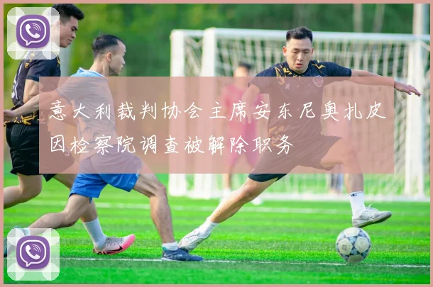 意大利裁判协会主席安东尼奥扎皮因检察院调查被解除职务